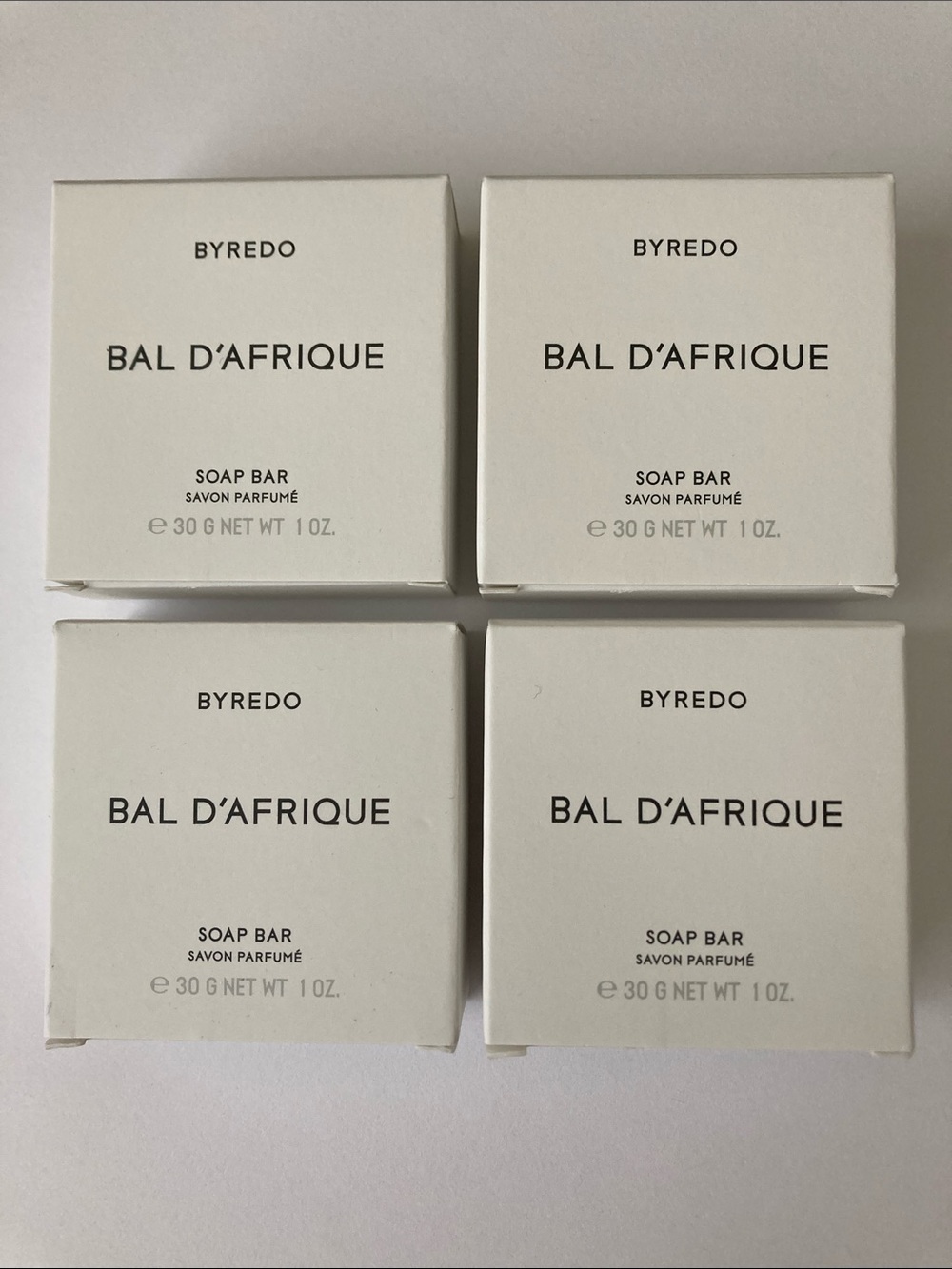 4 Byredo Bal d’afrique Soap Bar Travel Lot Set 1 oz 30 g